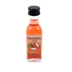 Licor de pacharán 20 ml, botella marasca cristal