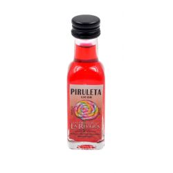 Licor de piruleta 20 ml, botella marasca cristal