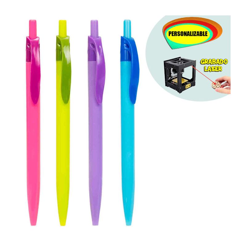 Bolígrafo en colores surtidos, grabable a láser