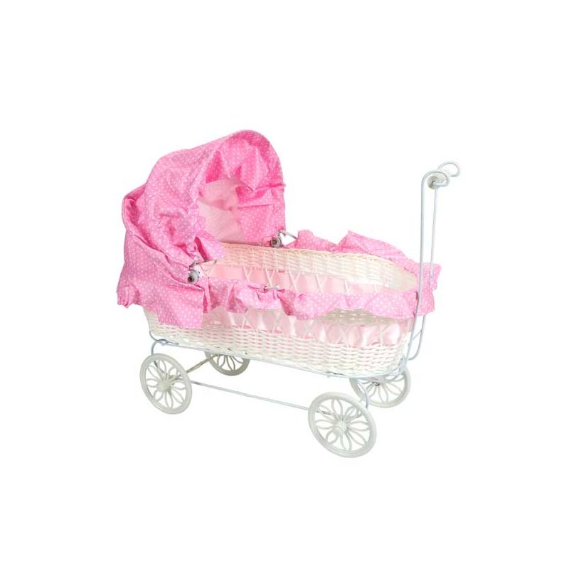 Carrito de bebé rosa, regalo decorativo