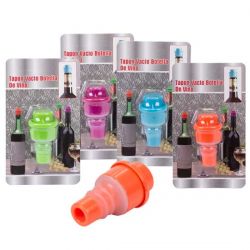 Tapón de vacío para botella de vino, colores surtidos