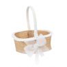 Cesta, pétalos o anillos de boda