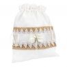 Elegante limosnera blanca para novia
