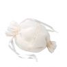 Elegante limosnera blanca para novia