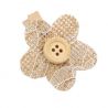 Pinzas con flor para adornar regalos (6 unidades)