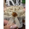 Pack de 45 alfileres con Canasta en forma de flor con rafia