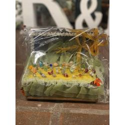 Pack de 50 alfileres con Baúl rústico con encaje