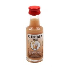 Mini-botellita de Licor de Crema, 20 ml, modelo Dórica en cristal