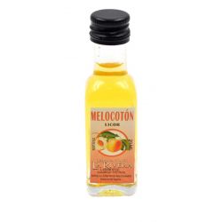 Mini-botellita de Melocotón, 20 ml, modelo Marasca en cristal