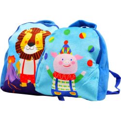 Mochila león y cerdito 30x30 