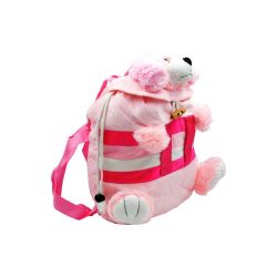 Mochila perrito rosa claro 32x30 