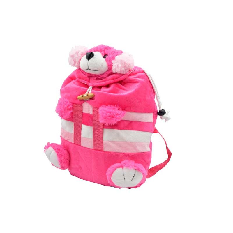 Mochila perrito fucsia 32x30 