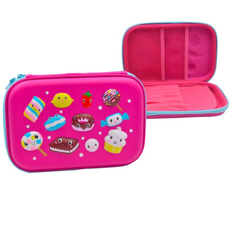 Estuche escolar golosinas 22x15 