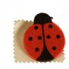 Broche fieltro Mariquita Medidas aprox.: 6-7 cm. Hecho a mano artesanalmente.