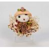 Broche muñeca gorra rosa
