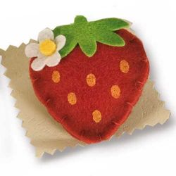 Broche Fieltro Fresa. X253