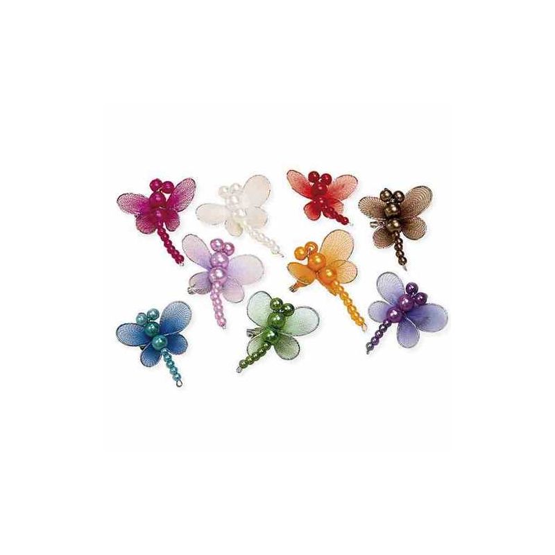 BROCHES LIBELULA SURTIDO 6 COLORES