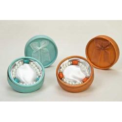 Pulsera surtida de 2 colores en caja grande con lazo