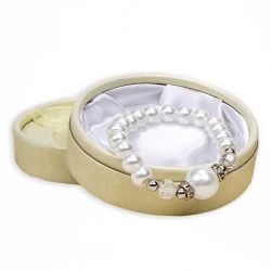 PULSERA PERLAS CON PERLA GDE. EN CAJA