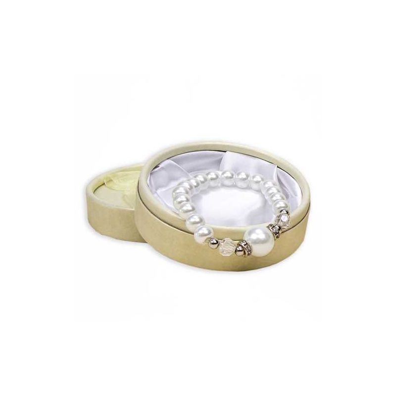 PULSERA PERLAS CON PERLA GDE. EN CAJA