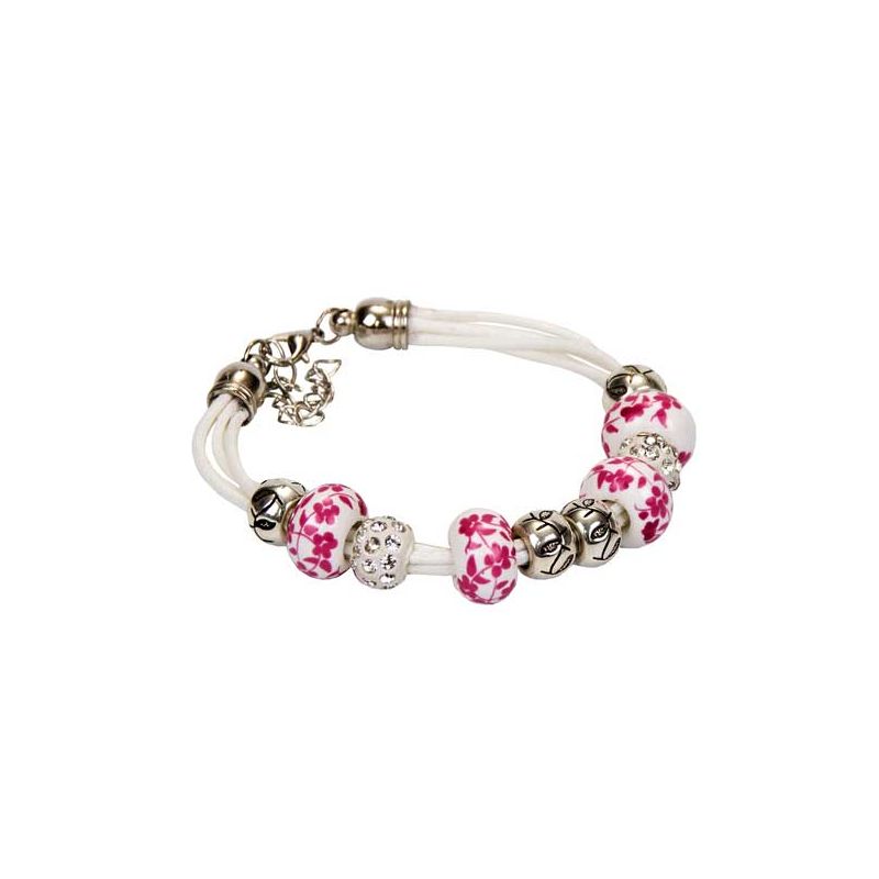 Pulsera eslabones blanca