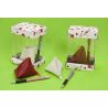 Estuche PVC bolígrafos y monedero triangulo surtidos (precio unidad)