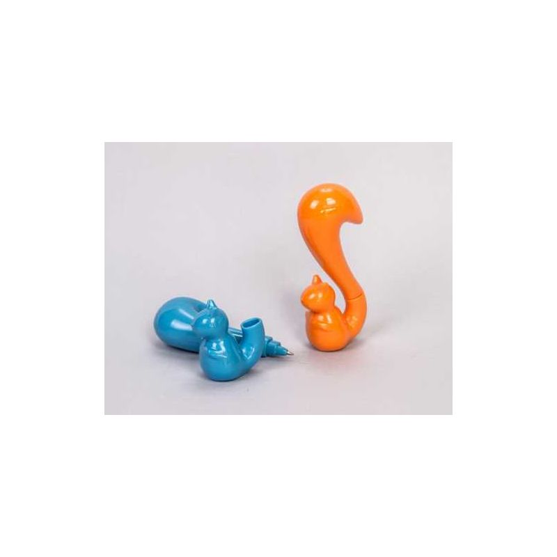 Bolígrafo de ardilla, 2 colores surtidos