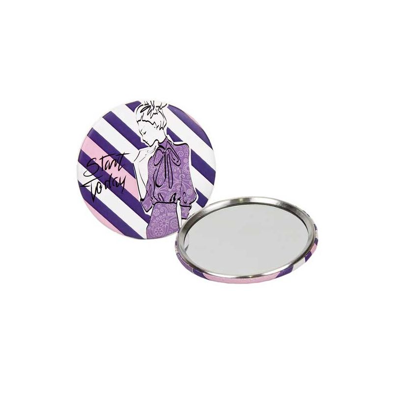 Espejo chapa rayas morado