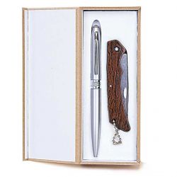 Estuche navaja y bolígrafo regalo de boda