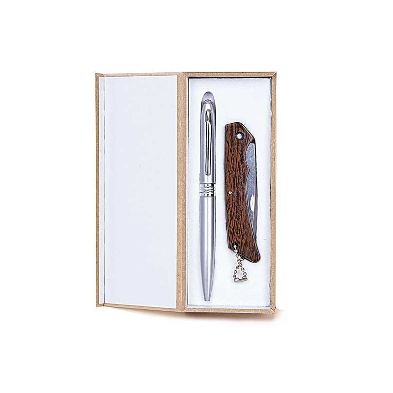 Estuche navaja y bolígrafo regalo de boda