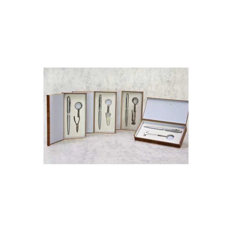 Estuche llavero herramientas surtidas y boligrafo