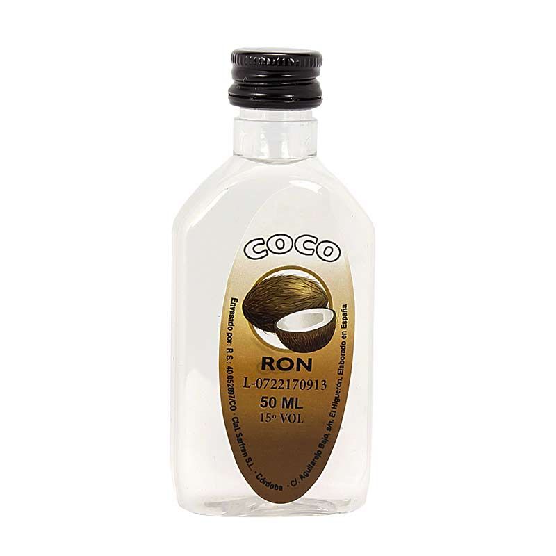 Licor para boda de ron de coco 50ml