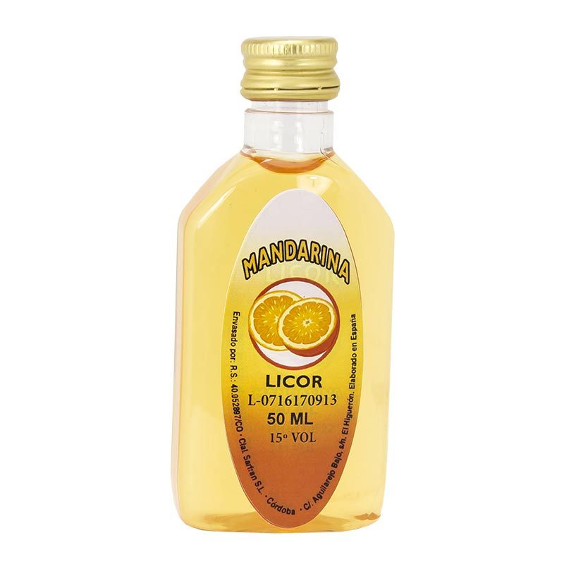Licor para boda de mandarina 50ml