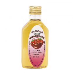 Licor para boda de fresas con chocolate 50ml