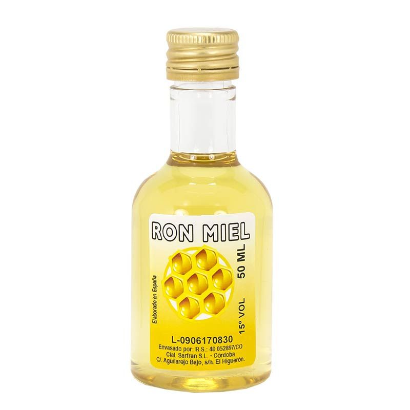 Licor de ron miel 40ml detalles de boda