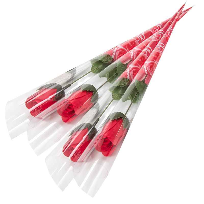 Capullo rosa jabon rojo