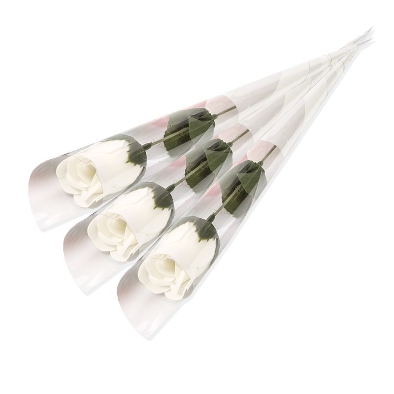 Capullo rosa jabon blanco