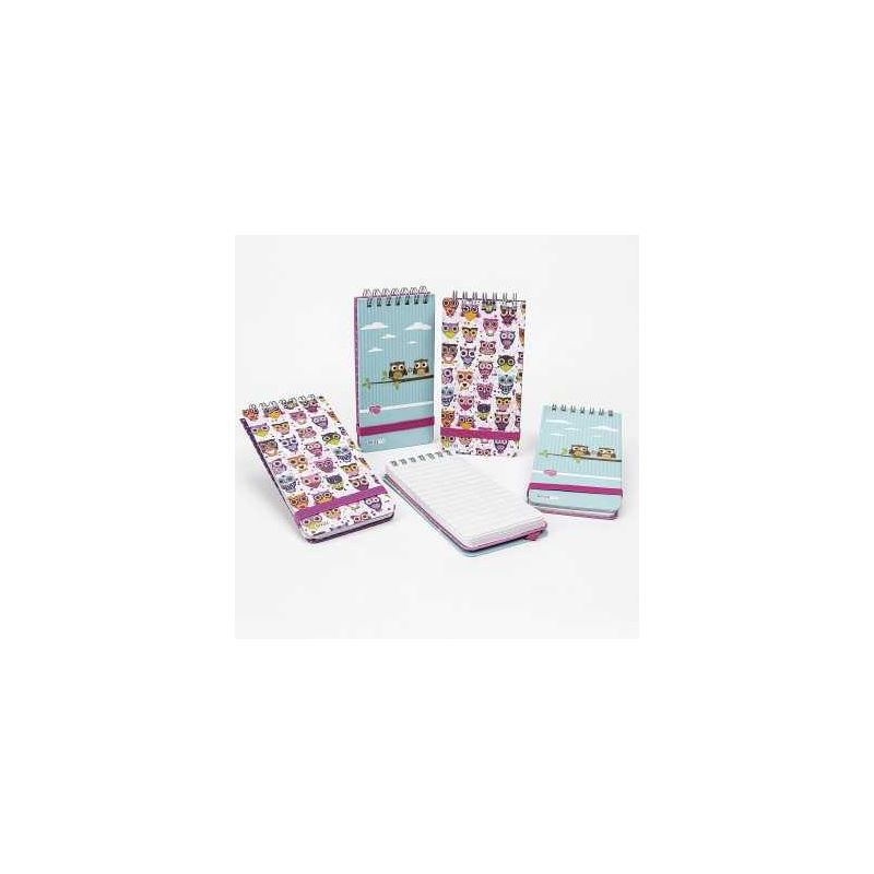 LIBRETA CON BUHOS SURT. 2 MOD.