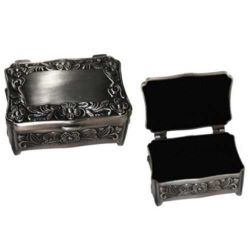 Joyero color plata envejecida (precio unidad)