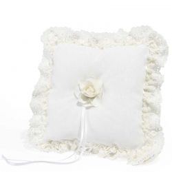 Cojín alianzas elegante boda