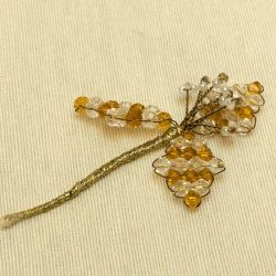 Tocado Dorado Suave y Beige