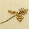 Tocado Dorado Suave y Beige