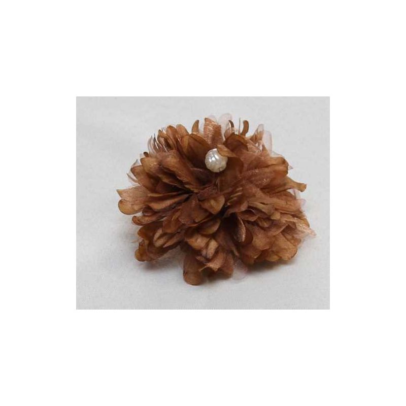 Tocado Beige Oscuro con perla