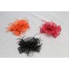 Tocado Flor Sinamay y Pluma Oca Biots tintadas en 3 colores