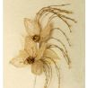 Tocado Dorado y Beige