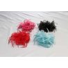 Tocado Flor Sinamay y plumas en 4 colores