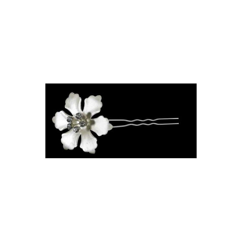 HORQUILLA FLOR BEIGE GRANDE