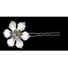 HORQUILLA FLOR BEIGE GRANDE