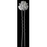 HORQUILLA FLOR PLAT. ZIRCONITA. 1/6