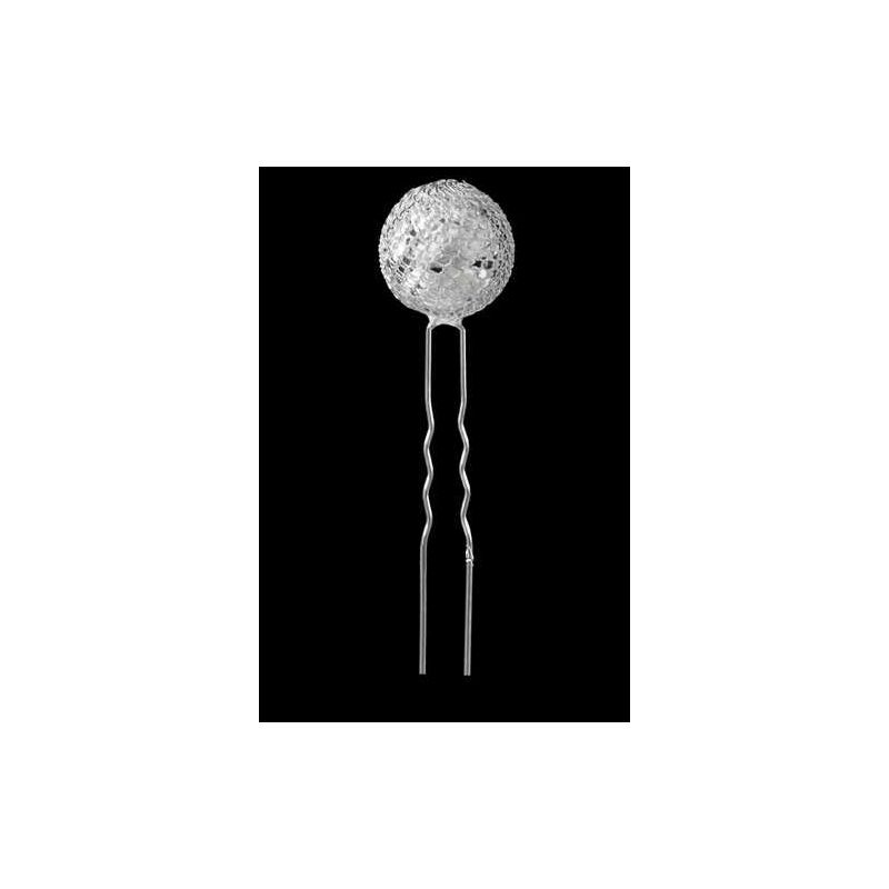 HORQUILLA DE PELO BOLA PLATA